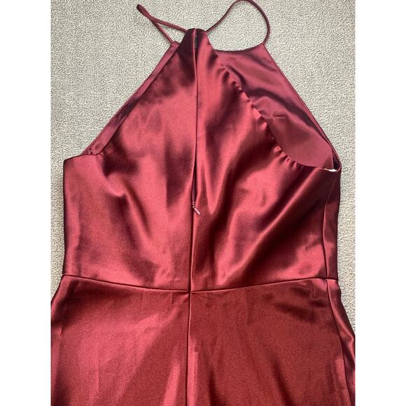 Jenny Yoo Cameron Dress Formal Gown Halter Hibiscus Size 6 - Picture 4 of 12